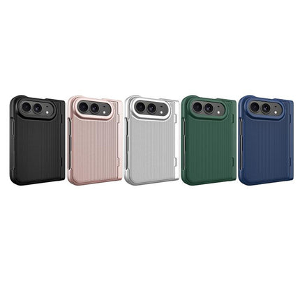 Integrated Flip Cover Holder Spray-Coated Finish Magnetic Phone Case, For iPhone Duo