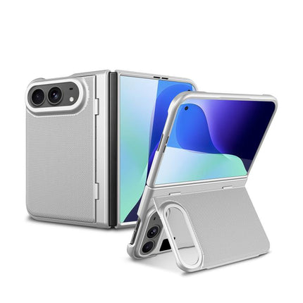 Integrated Flip Cover Holder Spray-Coated Finish Magnetic Phone Case, For iPhone Duo