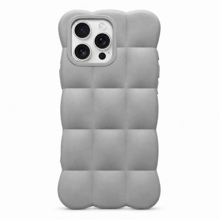 Solid Color Cloud Square TPU Phone Case, For iPhone 16 Pro Max, For iPhone 16 Pro, For iPhone 16 Plus