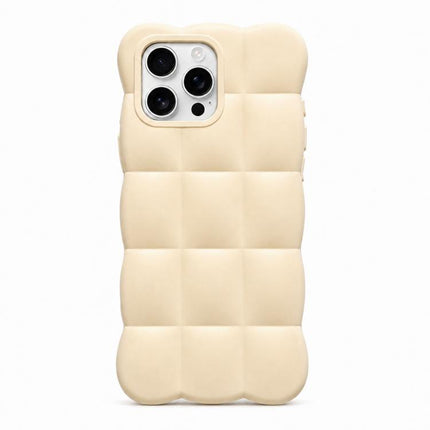 Solid Color Cloud Square TPU Phone Case, For iPhone 16 Pro Max, For iPhone 16 Pro, For iPhone 16 Plus