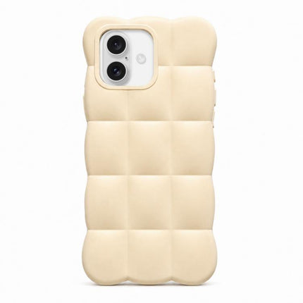 Solid Color Cloud Square TPU Phone Case, For iPhone 16 Pro Max, For iPhone 16 Pro, For iPhone 16 Plus