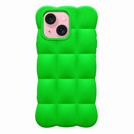 Solid Color Cloud Square TPU Phone Case, For iPhone 15 Plus, For iPhone 15