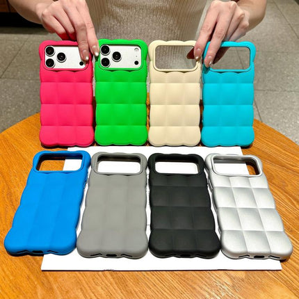 Solid Color Cloud Square TPU Phone Case, For iPhone 16, For iPhone 15 Pro Max, For iPhone 15 Pro