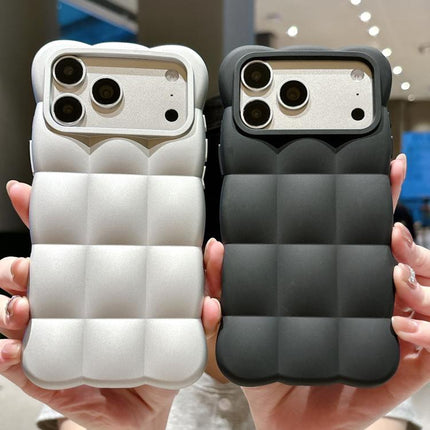 Solid Color Cloud Square TPU Phone Case, For iPhone 16, For iPhone 15 Pro Max, For iPhone 15 Pro