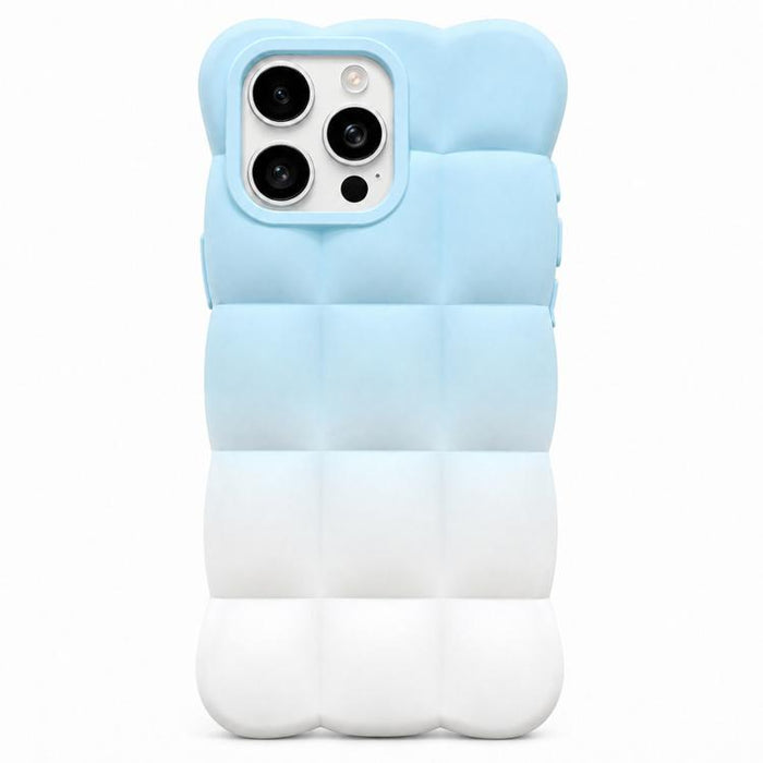 Gradient Cloud Square TPU Phone Case, For iPhone 16 Pro Max, For iPhone 16 Pro, For iPhone 16 Plus