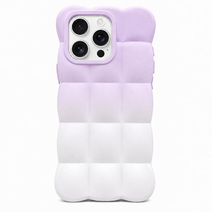 Gradient Cloud Square TPU Phone Case, For iPhone 16 Pro Max, For iPhone 16 Pro, For iPhone 16 Plus