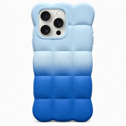 Gradient Cloud Square TPU Phone Case, For iPhone 16, For iPhone 15 Pro Max, For iPhone 15 Pro