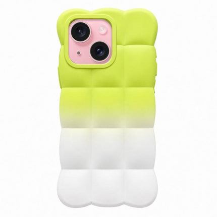 Gradient Cloud Square TPU Phone Case, For iPhone 15 Plus, For iPhone 15
