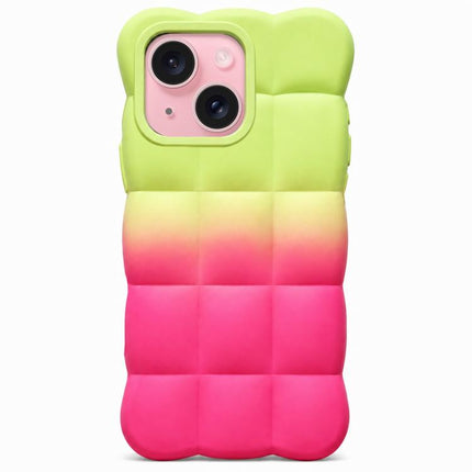 Gradient Cloud Square TPU Phone Case, For iPhone 15 Plus, For iPhone 15