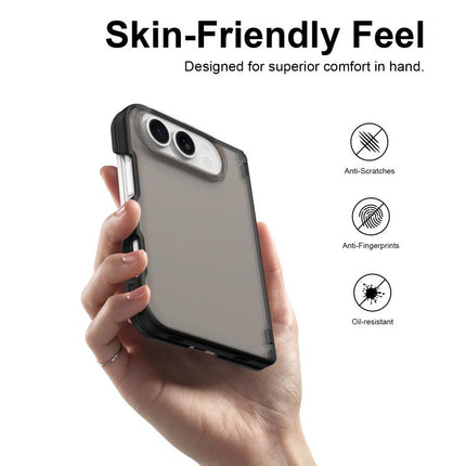 Fan Dun Series TPU Hybrid PC Frosted Central Axis Phone Case, For iPhone Duo