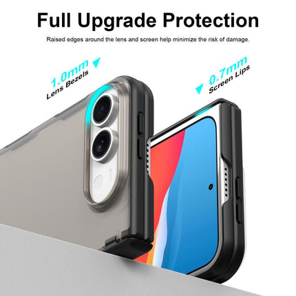 Fan Dun Series TPU Hybrid PC Frosted Central Axis Phone Case, For iPhone Duo