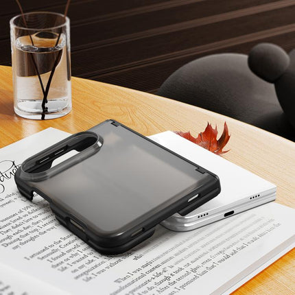 Fan Dun Series TPU Hybrid PC Frosted Central Axis Phone Case, For iPhone Duo
