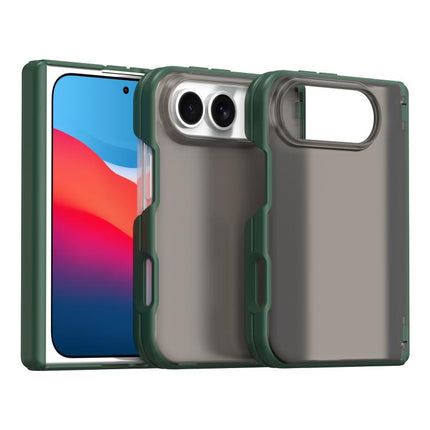 Fan Dun Series TPU Hybrid PC Frosted Central Axis Phone Case, For iPhone Duo
