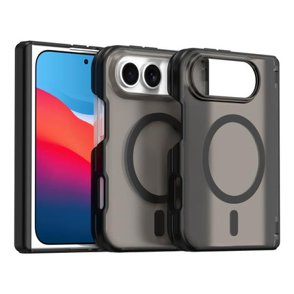 Fan Dun Series TPU Hybrid PC Magnetic Frosted Central Axis Phone Case, For iPhone Duo