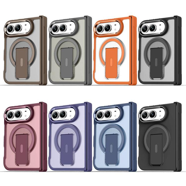 Invisible Fold Holder Magnetic Phone Case, For iPhone Duo