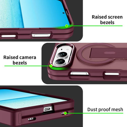 Invisible Fold Holder Magnetic Phone Case, For iPhone Duo