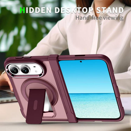 Invisible Fold Holder Magnetic Phone Case, For iPhone Duo