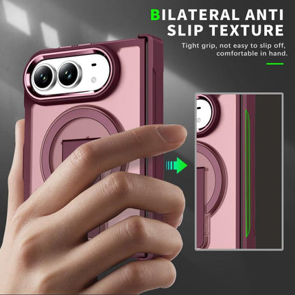 Invisible Fold Holder Magnetic Phone Case, For iPhone Duo