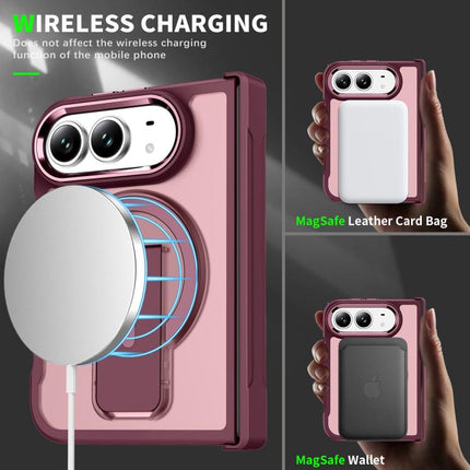 Invisible Fold Holder Magnetic Phone Case, For iPhone Duo