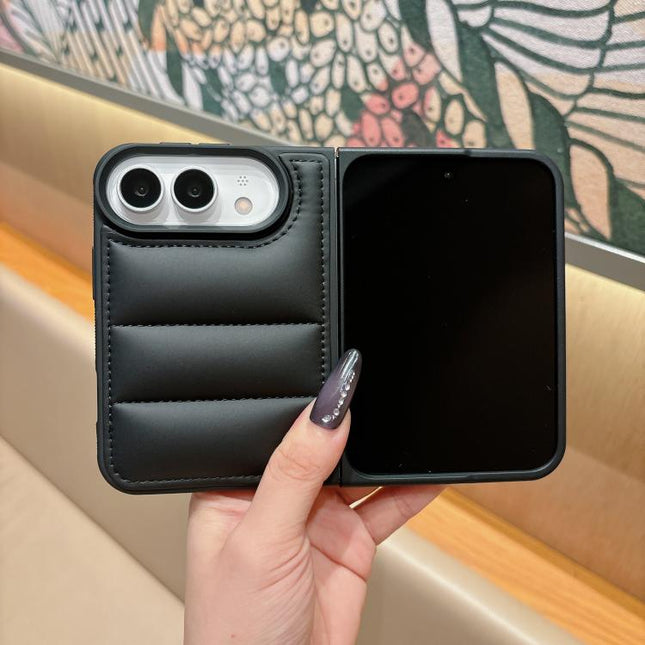 Cotton Filling Down Jacket Folding Phone Case, For iPhone Duo