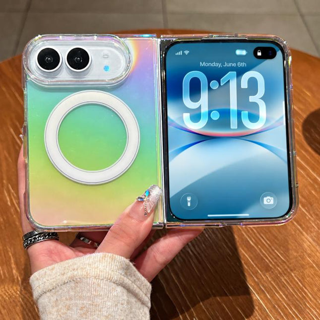 Gradient Color MagSafe Airbag Full Coverage Phone Case, For iPhone Duo