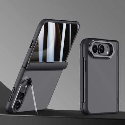 Shield Armor Series Integrated Privacy Film Matte Frosted Full Coverage Phone Case with Lens Holder, For iPhone Duo