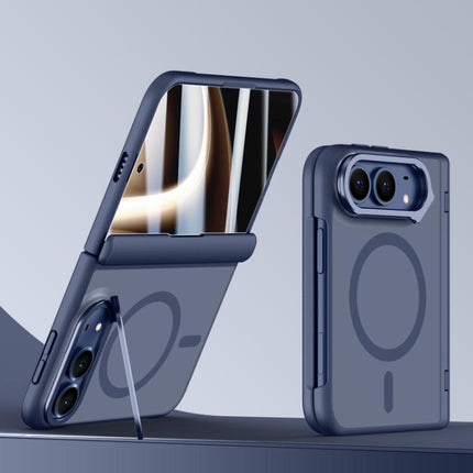 Shield Armor Series Integrated HD Film Matte Frosted Full Coverage Magnetic Phone Case with Lens Holder, For iPhone Duo
