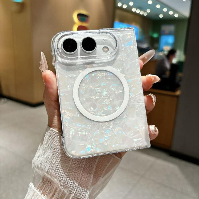 Shell Pattern Two-section PC Magnetic Phone Case, For iPhone Duo
