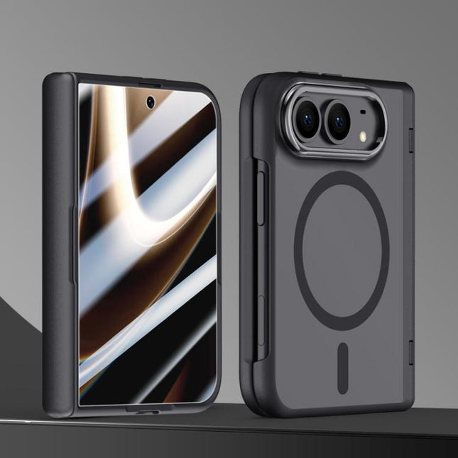Shield Series Integrated HD Film Matte Frosted Magnetic Phone Case, For iPhone Duo