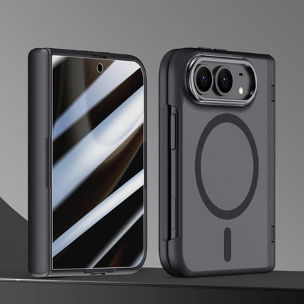 Shield Series Integrated Privacy Film Matte Frosted Magnetic Phone Case, For iPhone Duo
