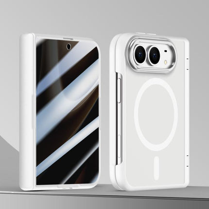 Shield Series Integrated Privacy Film Matte Frosted Magnetic Phone Case, For iPhone Duo