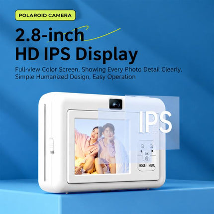 DC505 2.8 inch 4K Children Color Screen Printing Camera Student Selfies Camera, No Memory Card + 10 Photo Papers, 32G Memory Card + 10 Photo Papers, 64G Memory Card + 10 Photo Papers