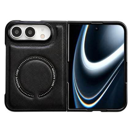 Crazy Horse Texture Magnetic Magsafe PU Phone Case, For iPhone Duo