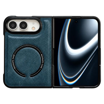 Crazy Horse Texture Magnetic Magsafe PU Phone Case, For iPhone Duo