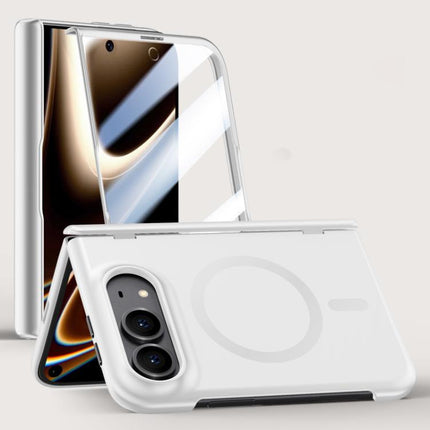Crazy Series Integrated HD Film Skin Feel Center Axis Magnetic Phone Case, For iPhone Duo