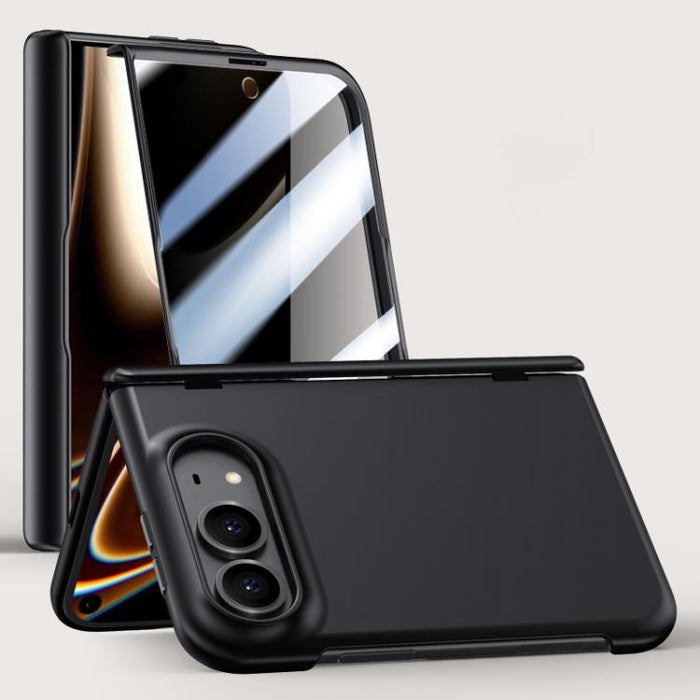 Crazy Series Integrated Privacy Film Skin Feel Center Axis Phone Case, For iPhone Duo