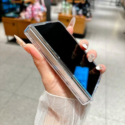 Clear Spring Hinge PC Phone Case, For iPhone Duo