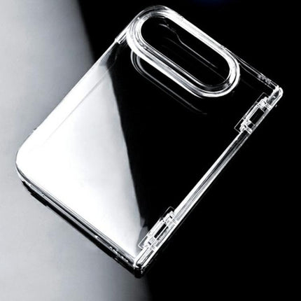 Transparent PC Dual Axis Shockproof Phone Case with Lens Cover, For iPhone Duo