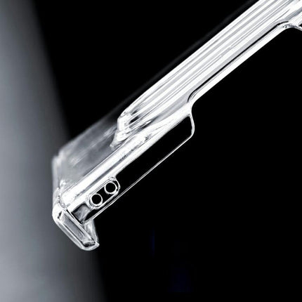 Transparent PC Dual Axis Shockproof Phone Case with Lens Cover, For iPhone Duo