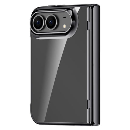 Icebreaking Series Integrated Privacy Film Electroplated Crystal Clear Center Axis Phone Case, For iPhone Duo
