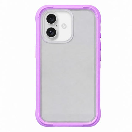 Silicone Frame Bumper Frosted Back Panel Phone Case, For iPhone 16