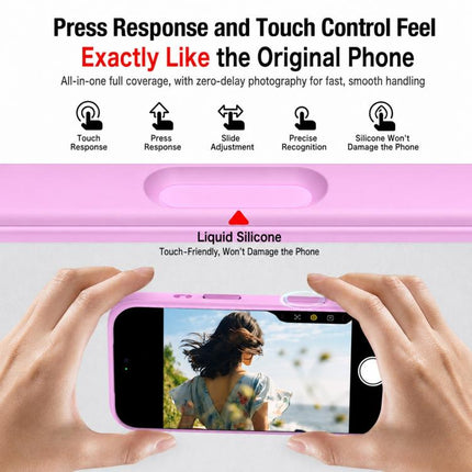 Silicone Frame Bumper Frosted Back Panel Phone Case, For iPhone 16