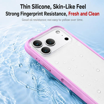 Silicone Frame Bumper Frosted Back Panel Phone Case, For iPhone 18, For iPhone 18 Pro, For iPhone 18 Pro Max, For iPhone 17 Pro Max