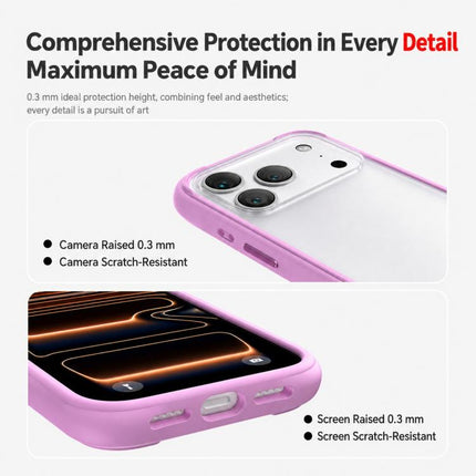 Silicone Frame Bumper Frosted Back Panel Phone Case, For iPhone 16