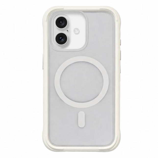 Silicone Frame Bumper Magnetic Frosted Back Panel Phone Case, For iPhone 16