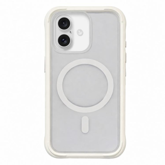 Silicone Frame Bumper Magnetic Frosted Back Panel Phone Case, For iPhone 16