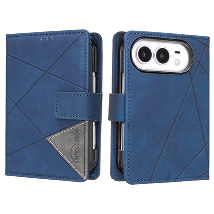 Magnetic Buckle Rhombus Texture Leather Phone Case, For iPhone Duo