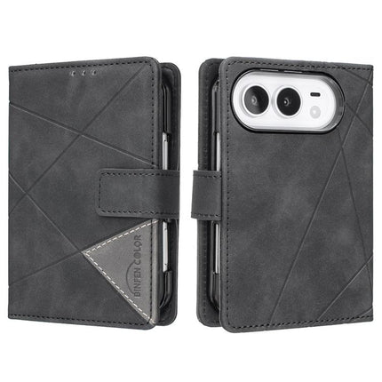 Magnetic Buckle Rhombus Texture Leather Phone Case, For iPhone Duo