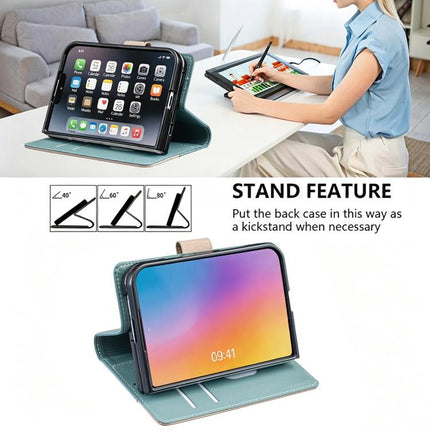 Color Matching RFID Anti-theft Leather Phone Case, For iPhone Duo