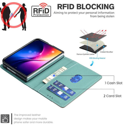 Color Matching RFID Anti-theft Leather Phone Case, For iPhone Duo